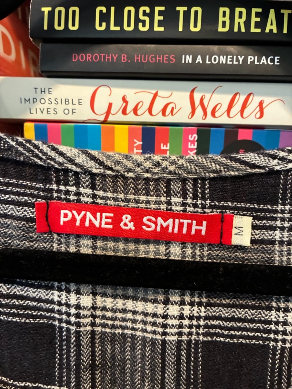 EUC Pyne & Smith Dress No. 10 in Black and Grey Plaid - Picture 2 of 5